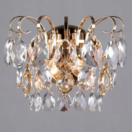 Бра Eurosvet 10081/2 золото/прозрачный хрусталь Strotskis