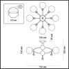 Потолочная люстра Odeon Light Jolly 3953/8C Потолочная люстра Odeon Light Jolly 3953/8C