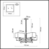 Подвесная люстра Odeon Light Norte 2421/4 Подвесная люстра Odeon Light Norte 2421/4