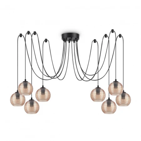 Подвесная люстра Ideal Lux Riga SP8 Ambra