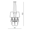 Подвесная люстра Azzardo Baroco 3 pendant AZ2163