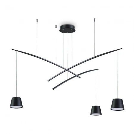 Подвесная люстра Ideal Lux Fish SP3 Nero