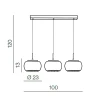 Подвесной светильник Azzardo Burn 3 line AZ2454