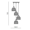 Подвесной светильник Azzardo Mora 4 AZ2110
