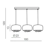 Подвесной светильник Azzardo Quince 3 line AZ2455