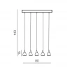 Подвесной светильник Azzardo Dalmatia 5 AZ2910