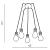 Подвесной светильник Azzardo Otus 5 AZ1645