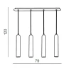 Подвесной светильник Azzardo Tubo 4 AZ1239