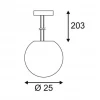 Подвесной светильник SLV Rotoball 25 165390