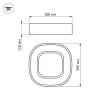 Потолочный светодиодный светильник Arlight SP-Tor-Quadrat-S550x550-53W Day4000 022144(1)