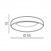 Потолочный светильник Azzardo Sovana Top 55 CCT AZ2724