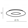 Потолочный светильник Azzardo Donut Top 75 CCT AZ2670