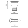 Настенный светильник Azzardo Frame wall AZ2132