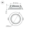 Встраиваемый светодиодный светильник Arlight LT-R200WH 16W Day White 120deg 016575