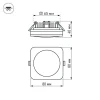 Встраиваемый светодиодный светильник Arlight LTD-80x80SOL-5W White 6000K 017632