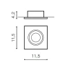 Встраиваемый светильник Azzardo Hugo 1 downlight AZ1733 (Без рефлектора)