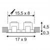 Встраиваемый светодиодный светильник SLV New Tria Led 2 Square Set 113920