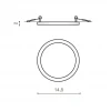 Встраиваемый светильник Azzardo Slim 15 Round AZ2841
