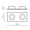 Встраиваемый светильник Azzardo Hugo 2 downlight AZ1738 (Без рефлектора)