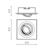 Встраиваемый светильник Azzardo Caro Square AZ2433