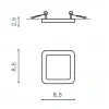 Встраиваемый светильник Azzardo Slim 9 Square AZ2830