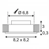 Встраиваемый светодиодный светильник SLV New Tria Led DL Square Set 113961