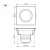 Мебельный светодиодный светильник Arlight LTM-S46x46WH 3W Day White 30deg 014918