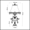 Настольная лампа Odeon Light Safira 2802/1T Настольная лампа Odeon Light Safira 2802/1T
