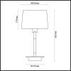 Настольная лампа Odeon Light Loka 4159/1T Настольная лампа Odeon Light Loka 4159/1T