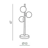 Настольная лампа Azzardo Sybilla 3 table AZ2103