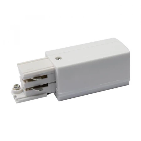 Ввод питания для шинопровода правый (09737) Uniel UBX-A01 Silver