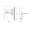 Прожектор светодиодный Arlight 10W 6400K AR-Flat-Architect-10W-220V White 022574