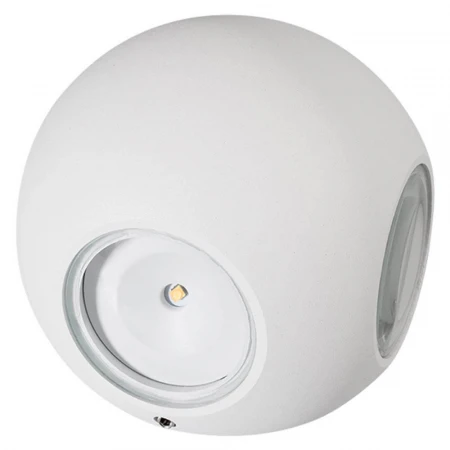 Уличный настенный светодиодный светильник Arlight LGD-Wall-Orb-4WH-8W Warm White 021819