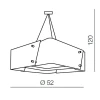 Подвесная люстра Azzardo Square 52 AZ0588