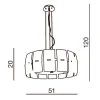 Подвесная люстра Azzardo Taurus 2 AZ0190