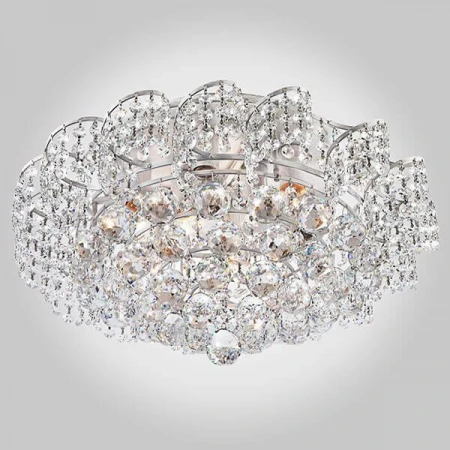 Потолочная люстра Eurosvet 16017/9 белый с серебром Strotskis