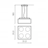 Подвесной светильник Azzardo Paulo 4 230V Pendant AZ0969