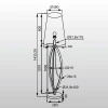 Торшер Zumaline Lorita TS-110314F-BK